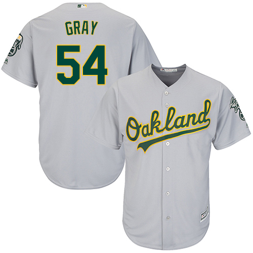 Athletics #54 Sonny Gray Grey Cool Base Stitched Youth MLB Jersey